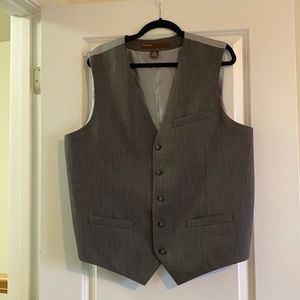 Perry Ellis Grey & Silver men’s suit vest XXL